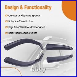 Rain Shields for BMW 3 Series F30 2012-2018 Window Deflectors In Channel Mount