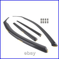 Side Wind Deflectors For BMW 1 Series F20 11-19 In-Channel 4pc Acrylic