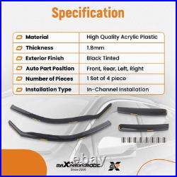 Side Wind Deflectors For BMW X5 E70 5 Doors SUV 2006-2013 In-Channel Tinted