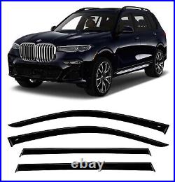 Tape-on Window Wind Visors Rain Guard Vent Deflectors For BMW X7 (G07) I 2018