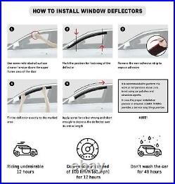 Tape-on Window Wind Visors Rain Guard Vent Deflectors For BMW X7 (G07) I 2018