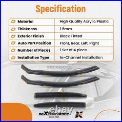 Tinted Window Visors for BMW F30 3 Series 2012-2018 In Channel Rain Guards 4pcs