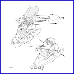 Touring Windshield Front Windscreens Wind Deflectors For BMW R1250GS R1200GS ADV