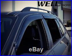 WELLvisors BMW X5 07-17 F15 Side Clip on Window Visors Black