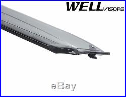 WellVisors Side Window Deflectors Visors With Black Trim For 07-15 BMW E70 X5