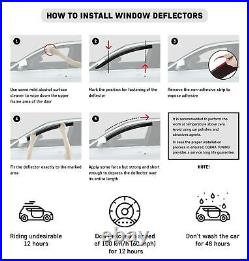 Wide 3,9 In Side Window Visors Sun Rain Guard Deflectors For BMW 1 F20 2011-2019 Wide 3,9 In Side Window Visors Sun Rain Guard Deflectors For BMW 1 F20 2011-2019