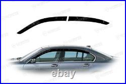 Wide 3,9 In Side Window Visors Sun Rain Guard Deflectors For BMW 7 E65 2001-2008