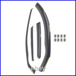 Wind Deflectors For BMW 1 Series F20 11-19 Front Rear 4pc Black