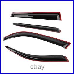 Wind Deflectors Guards for BMW X5 E53 1999-2006 Black Tinted Outside Mount 4PC
