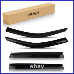 Wind Deflectors Rain Guard Set for BMW X5 F15 2013-2018 Black Tinted Mount 4pcs