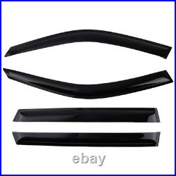 Wind Deflectors Rain Guard Set for BMW X5 F15 2013-2018 Black Tinted Mount 4pcs