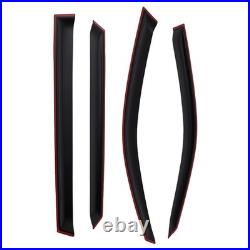 Wind Deflectors Rain Guard Set for BMW X5 F15 2013-2018 Black Tinted Mount 4pcs