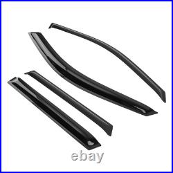 Wind Deflectors Rain Visors for BMW X5 E53 1999-2006 Outside Mount Black Tinted