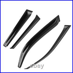 Wind Deflectors Rain for BMW X5 E53 1999-2006 Black Outside 4x