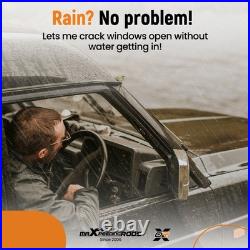 Wind Deflectors Rain for BMW X5 E53 1999-2006 Black Outside 4x