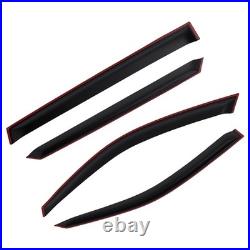 Wind Deflectors Visor for BMW X5 F15 2013-2018 Outside Mount Black 4pc Set