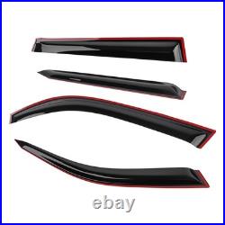 Wind Deflectors Visors for BMW X5 E53 1999-2006 Outside Mount Black 4x