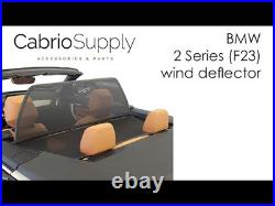 Wind deflector fits a BMW 2-Series F23 windblocker 2014-2021 Black WINDSTOP
