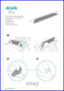 Wind deflector fits a BMW Z4 E89 windblocker 2009 2016 Black WINDSTOP