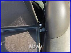 Windblocker for BMW 1 Serie E88 (08-14) Wind Deflector Black + Storage Bag