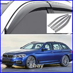 Window Vent Visors Wind Deflectors Rain Guard for 2018-2024 BMW 5 Series Touring
