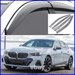 Window Vent Visors Wind Deflectors Rain Guards for 2024 2025 BMW 5 Series Sedan