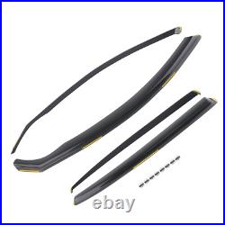 Window Visors Rain Guards for BMW 3 Series F30 2012-2018 In Channel Mount Black
